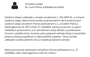 Screenshot z webu www.pomocposkozenym.cz